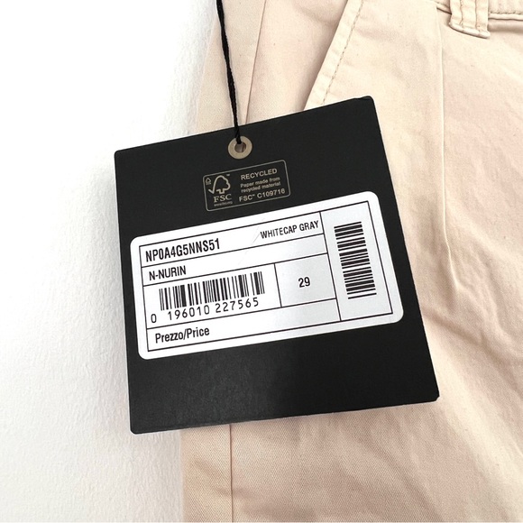 Napapijri Men's N-Nurin Cargo Shorts - White Cap Gray Size W30 BNWT - Picture 2 of 3